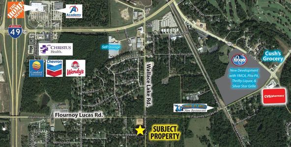South Shreveport Land For Sale: 9516 Wallace Lake Rd, Shreveport, LA 71106